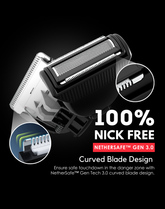 Nethers Undercut Shaver 3.0 for Mens Private Manscaping & Shaving Body Hair